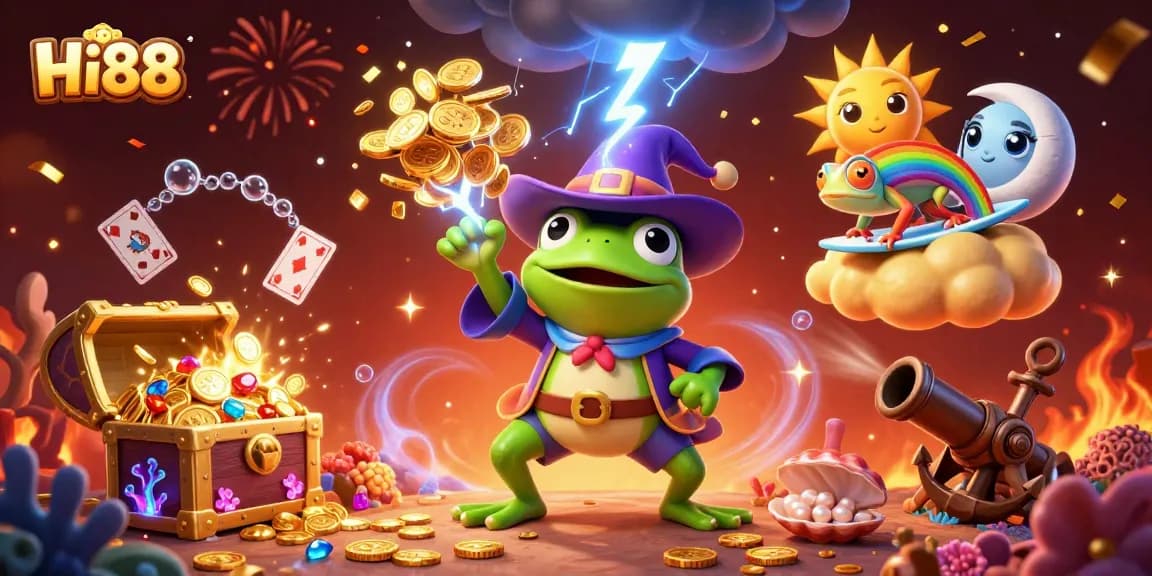 Spin with Hi88 and win golden treasures in an exhilarating 3D casino adventure.