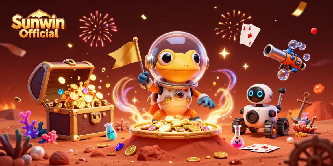 Play exciting games at Sunwin Official as the Martian gecko uncovers a hidden golden casino.