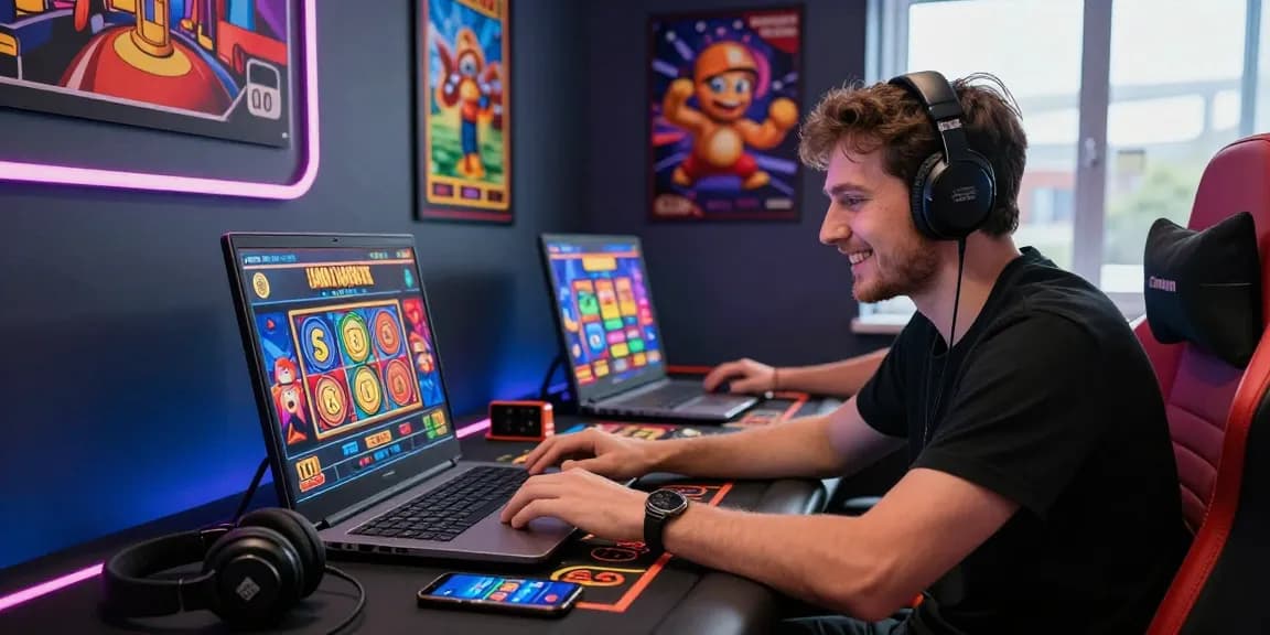 Exciting gameplay in credit card casinos at jumpspace.org.uk, featuring vibrant gaming graphics and welcoming atmosphere.