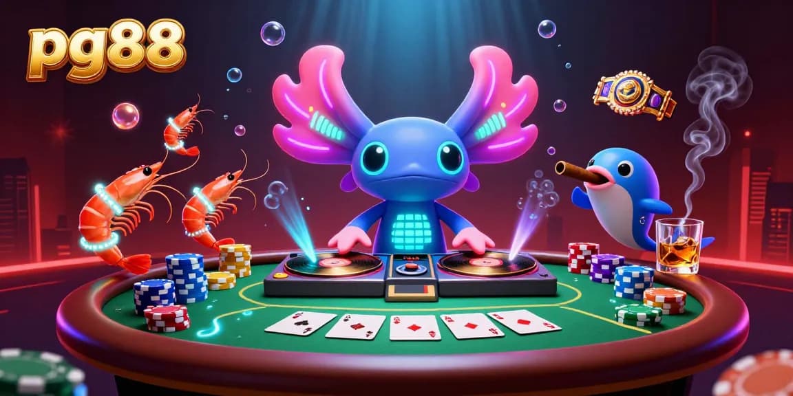 Experience the thrill of pg88 online gambling with a vibrant underwater casino scene featuring dynamic characters.