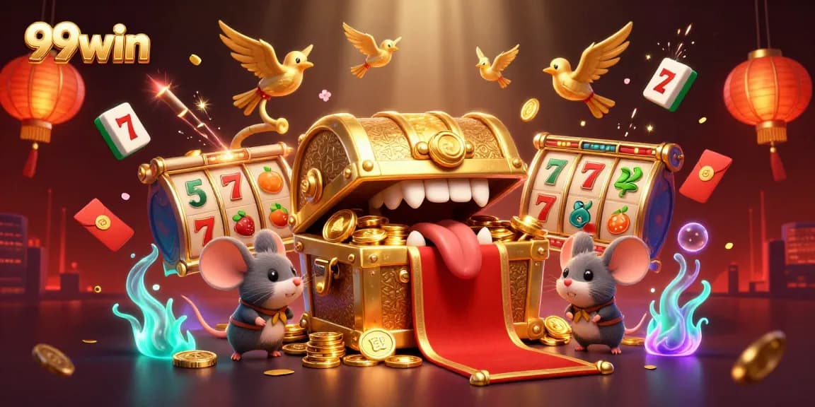 Experience exhilarating wins at 99win with animated slots and vibrant symbols enticing players.