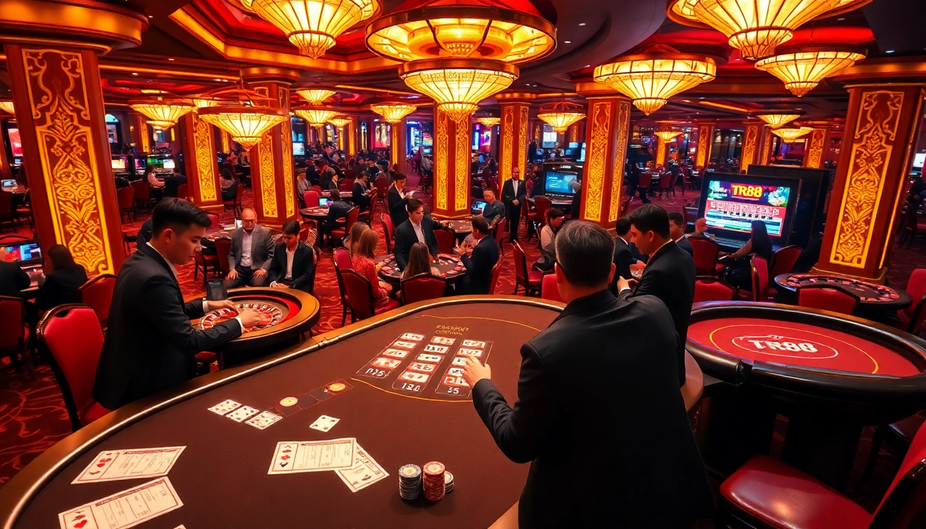 Experience TR88's thrilling casino action with professional dealers and engaging games.