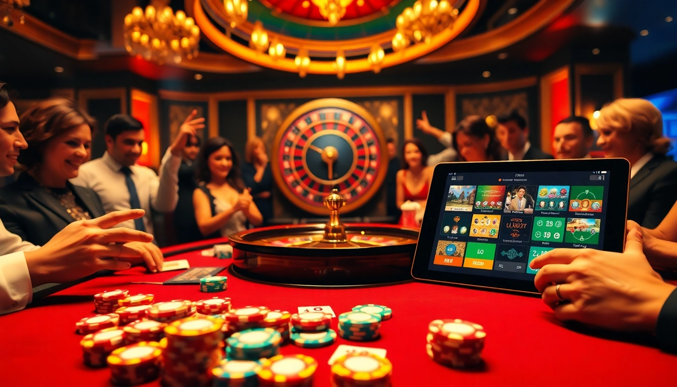 Players strategizing their bets at a vibrant 789bet casino table filled with lively action.