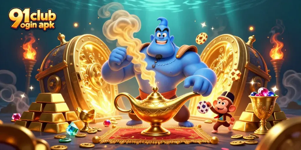 Play thrilling games with the 91 club login apk featuring vibrant characters and dazzling casino treasures.