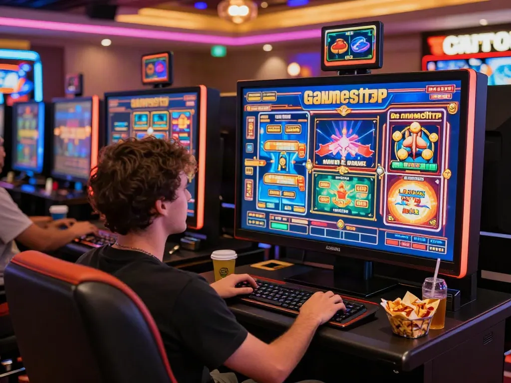 Exploring the best non gamstop casinos with a vibrant gaming setup highlighting excitement.