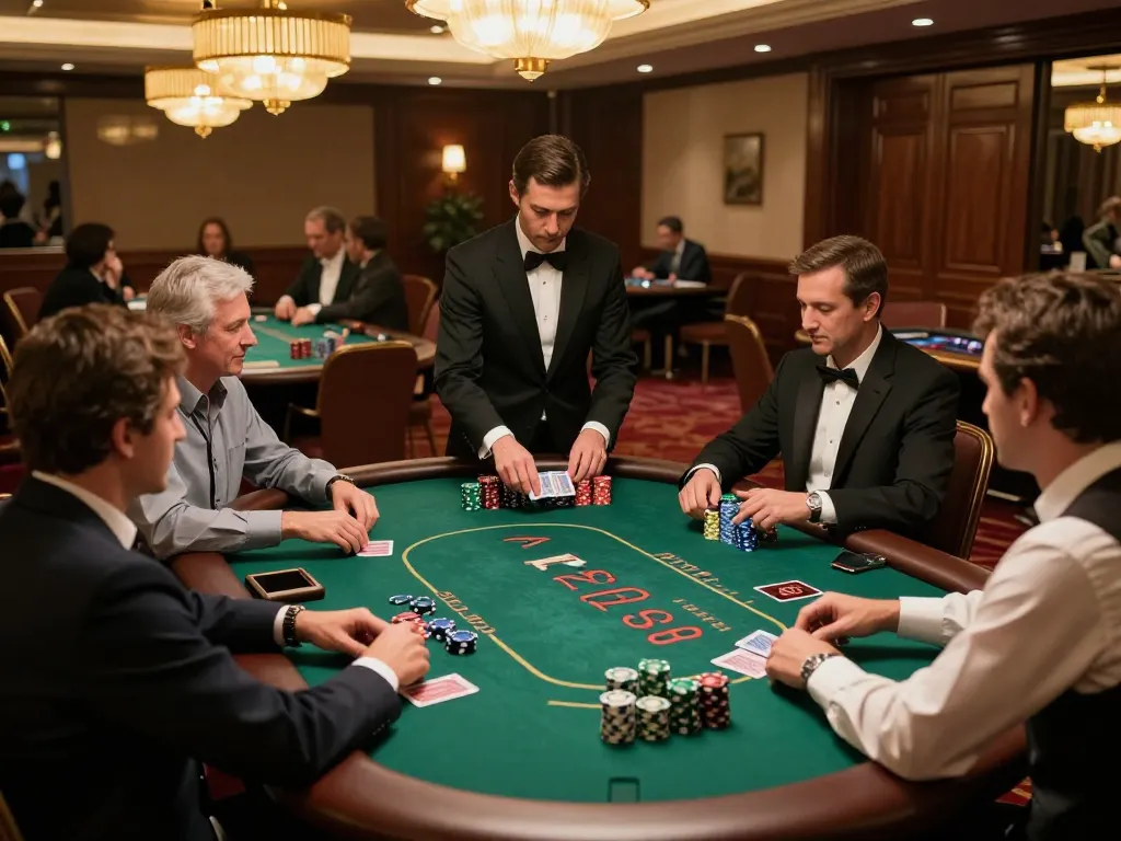 cloud-africa experience engaging blackjack players at a high-end casino table