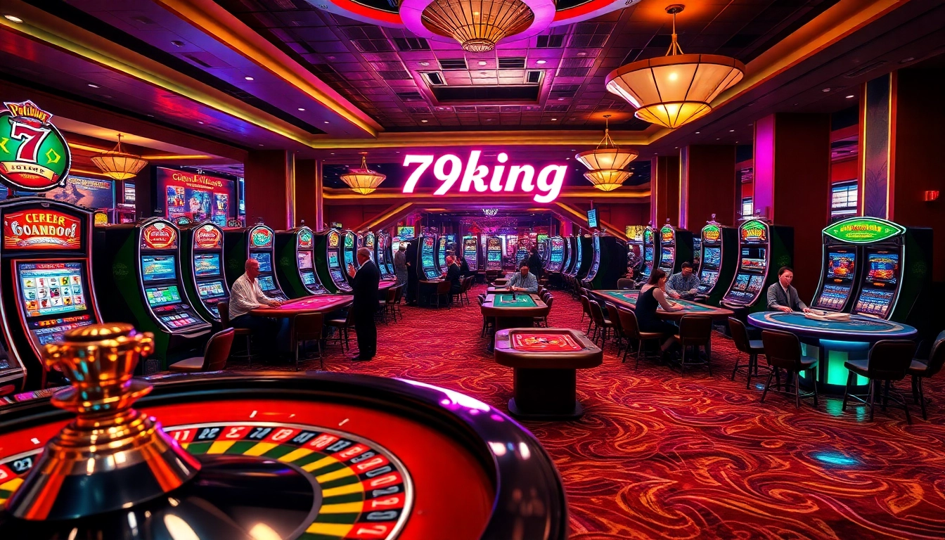 79king players enjoying thrilling casino games at an upscale venue.