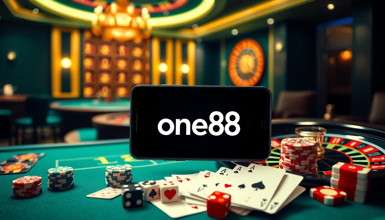 Experience thrilling gameplay with the one88 app, featuring luxurious casino tables and dynamic betting opportunities.