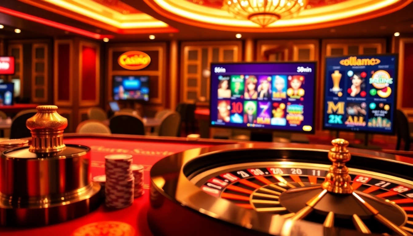 Experience the excitement of online gambling at 58win with a luxury casino atmosphere and vibrant betting options.