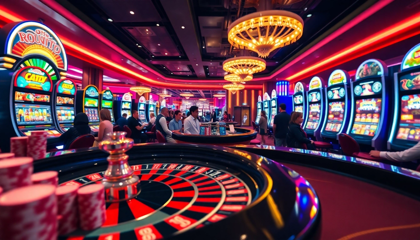 Engaging roulette action at https://fabet3.com/ with players, chips, and vibrant casino atmosphere.