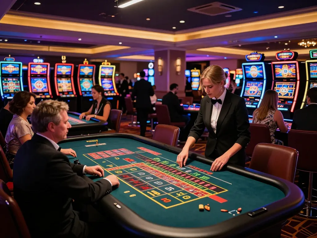 Engaging roulette gameplay at a luxurious casino featuring the exciting km777 experience.