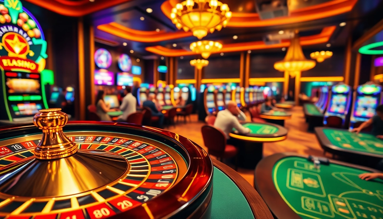Experience thrilling gaming action at https://slvip1.com.ph/ with vibrant slot machines and a luxurious casino atmosphere.