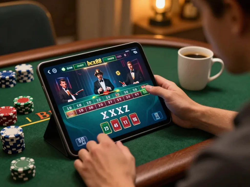 Engaging in an online blackjack game on bcx88 platform, showcasing winning strategies and responsible play.