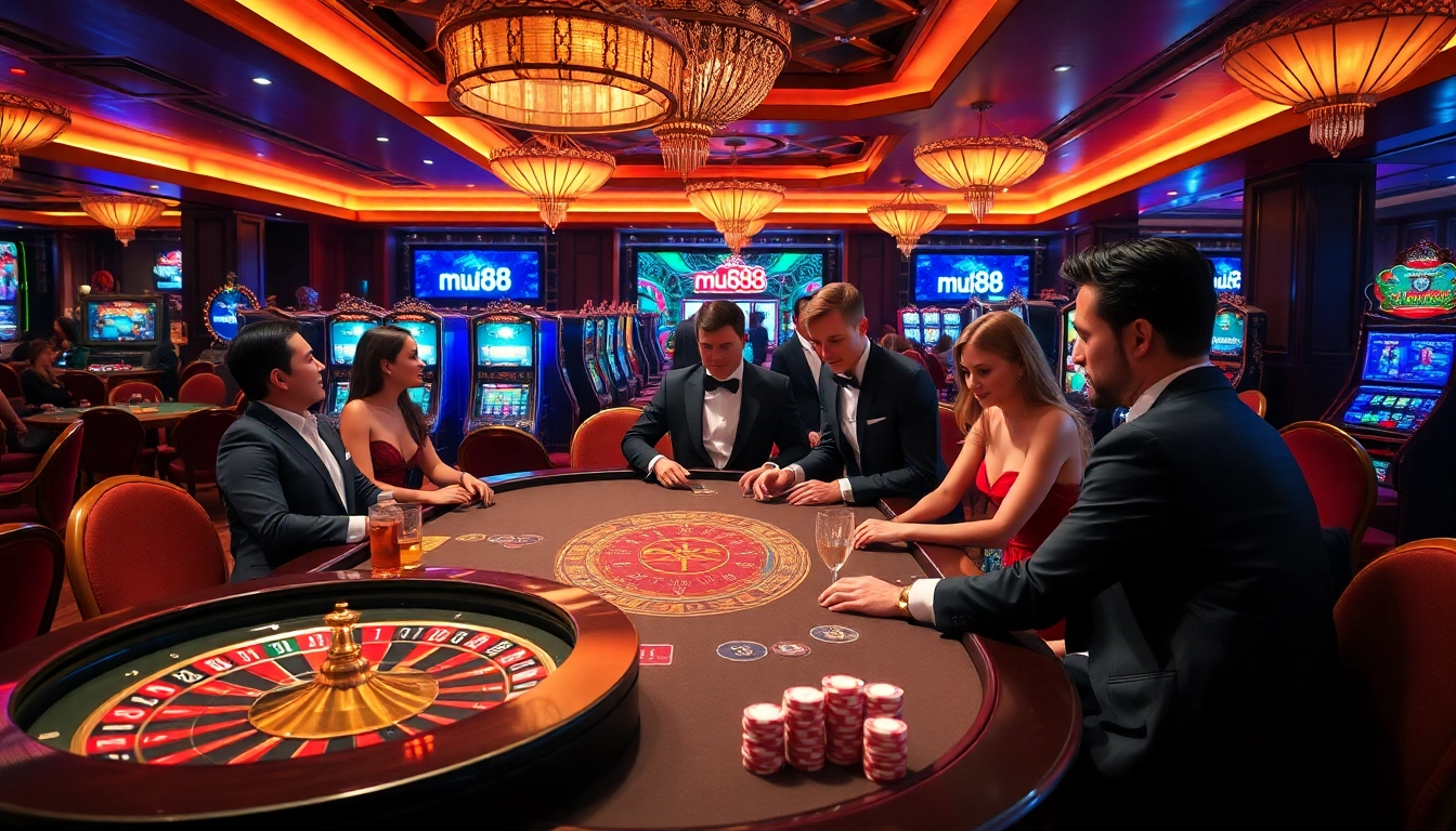 Experience the excitement of mu88 with exhilarating casino games and vibrant gambling visuals.