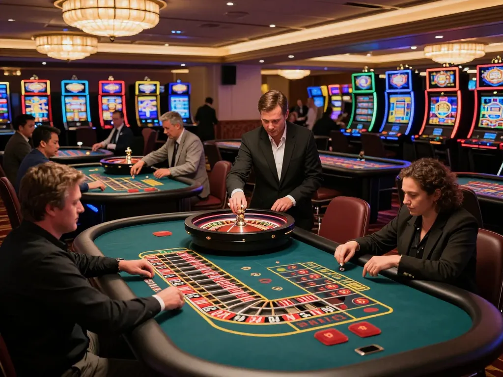 Kong88 participants enjoy a thrilling roulette game with vibrant lighting and engaging bets.