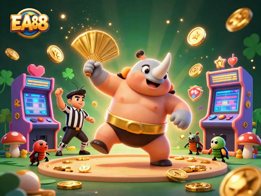 Win with EA88's captivating colorful casino games featuring vibrant characters and elements.