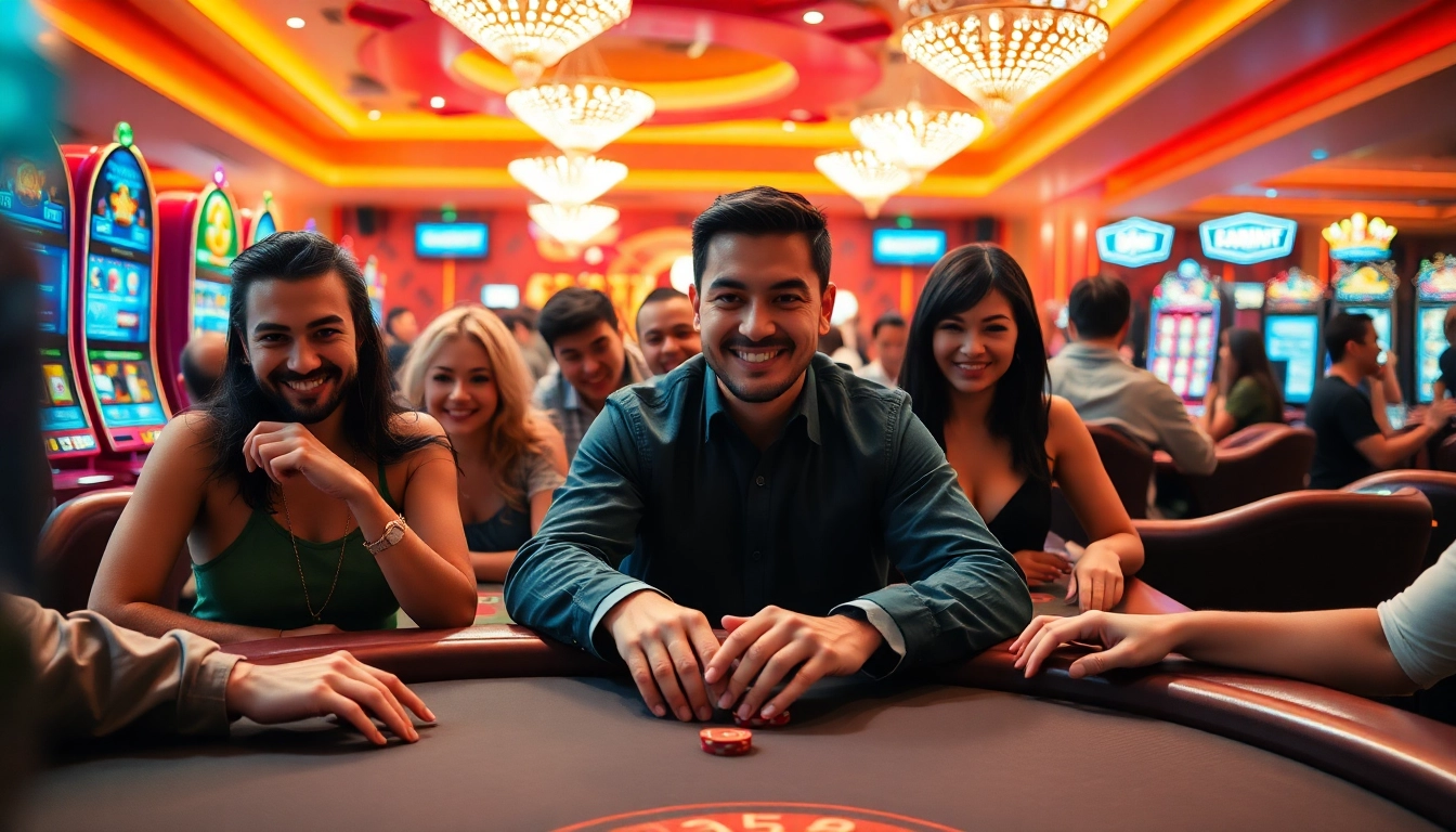 Engaging casino experience at https://789beta2.com/ featuring diverse players and vibrant games.