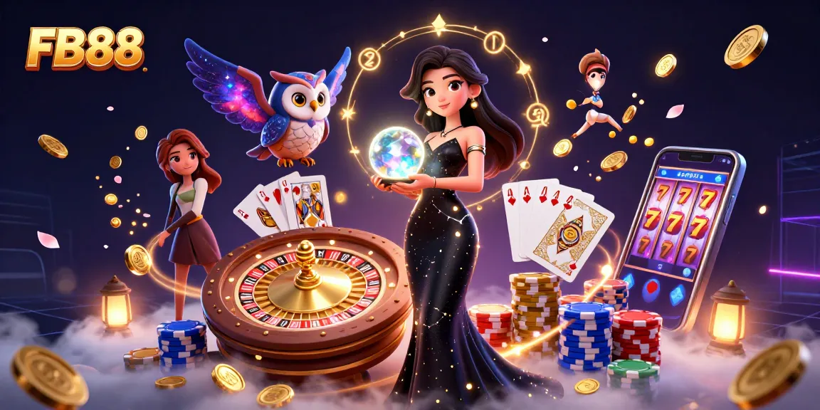 Experience the thrill of FB88 with dynamic casino elements and enchanting 3D visuals.