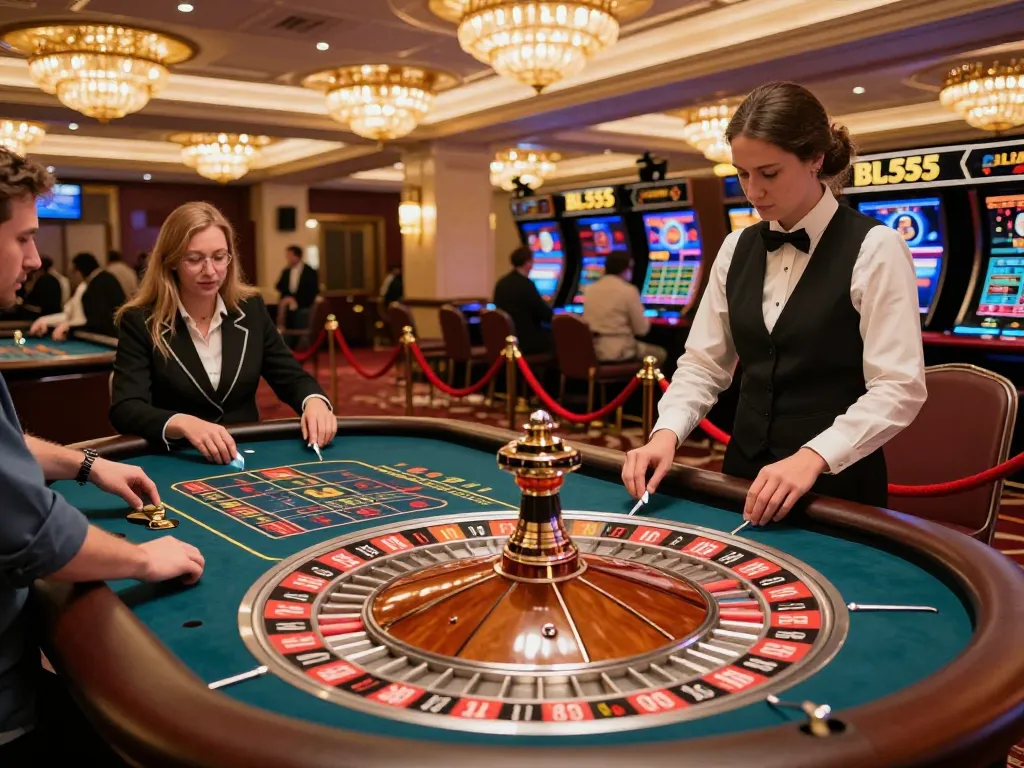 Get ready to win at Bl555's roulette table with exciting gameplay and premium atmosphere