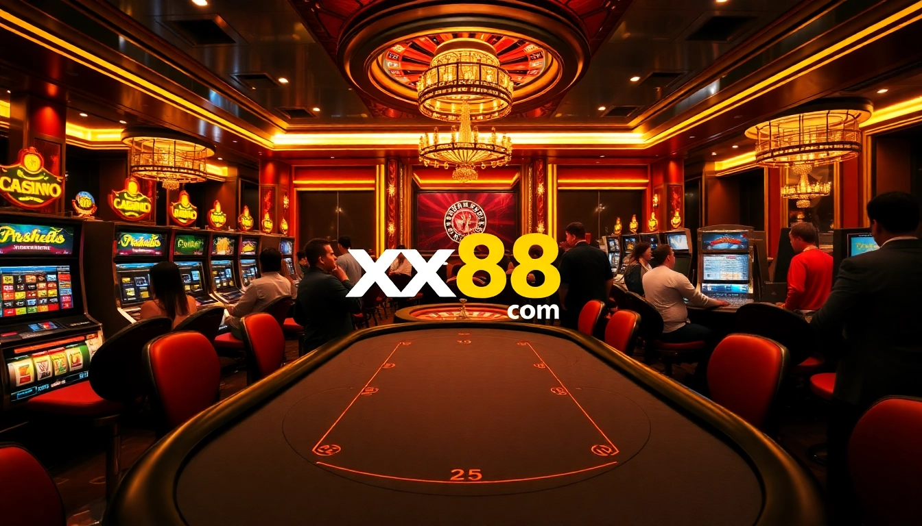 Experience high-stakes gaming excitement at xx88 com casino with thrilling action and vibrant atmosphere.