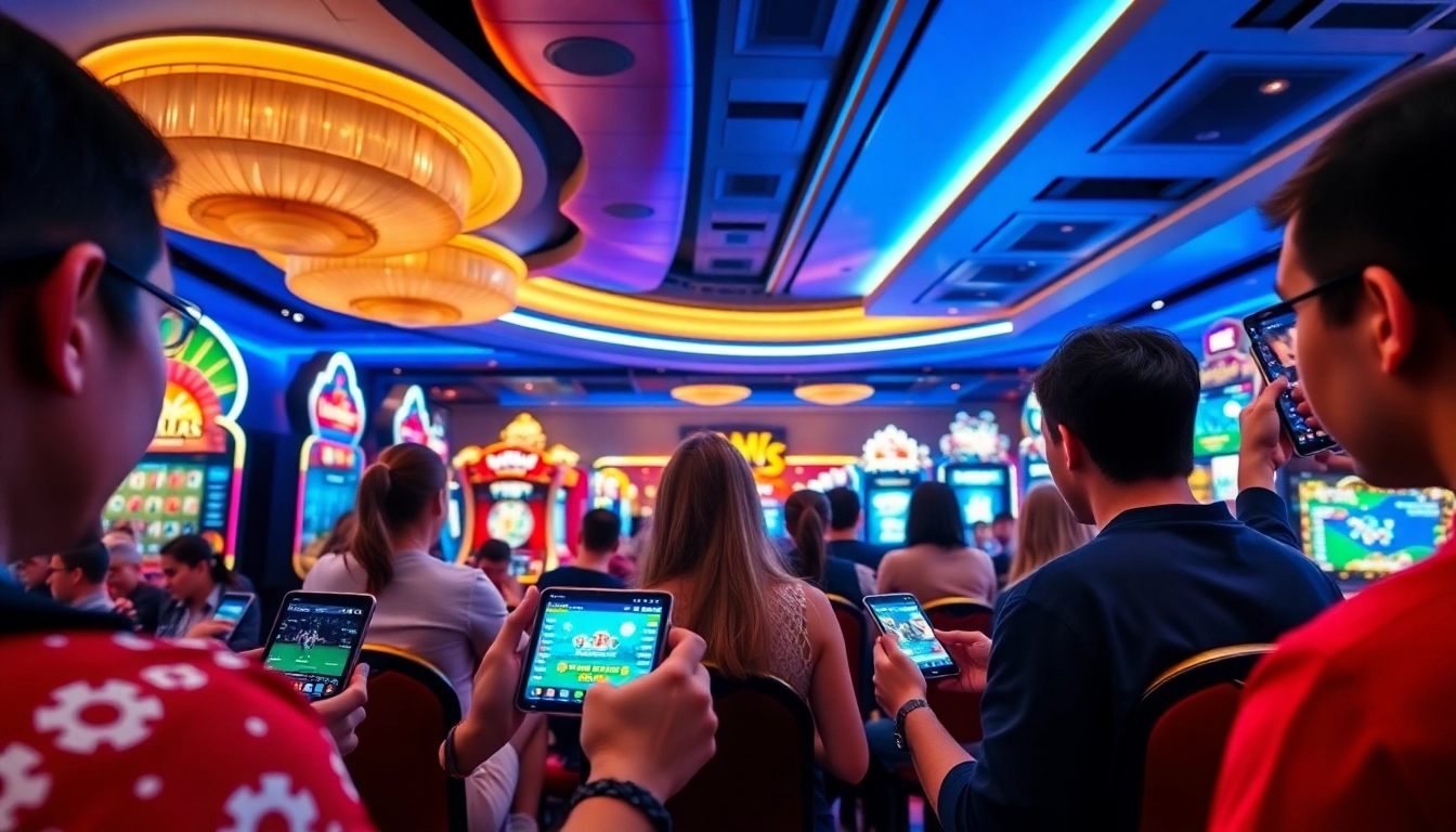 Dynamic gaming scene illustrating the excitement of winvn88.live online casino and sports betting.