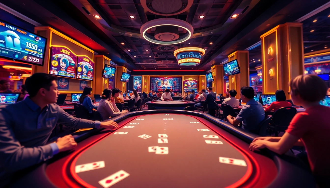 Engaging online card games environment at gamebaidoithuong.com.vc with interactive virtual gaming elements.