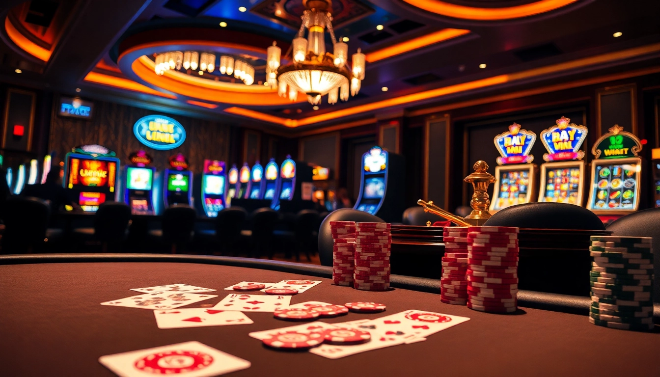 Experience the thrill of king88 vina with players enjoying high-stakes poker at a luxurious casino table.