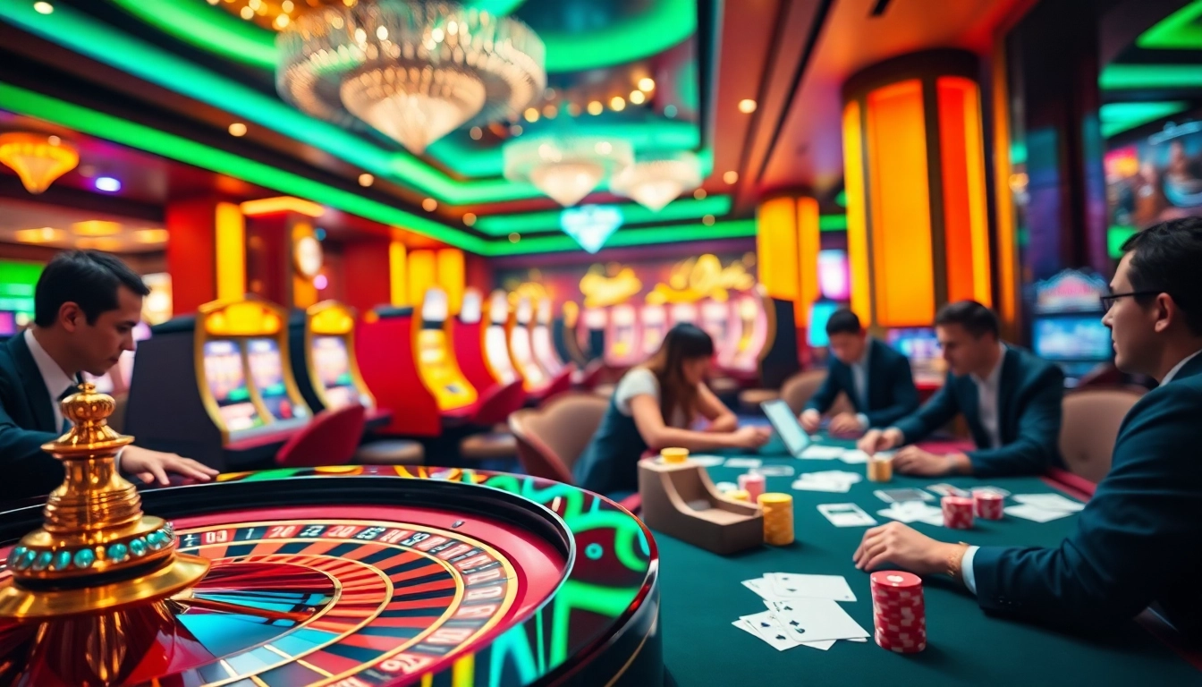 Experience the excitement of online gaming at trang chủ 888vnd with vibrant casino visuals and engaging players.