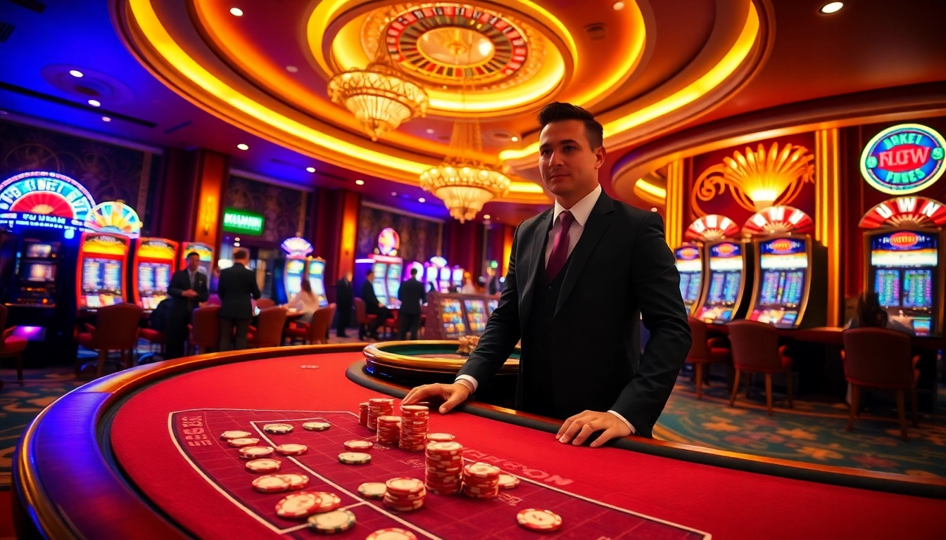 Experience the excitement of KUWIN with vibrant poker tables and immersive casino action.