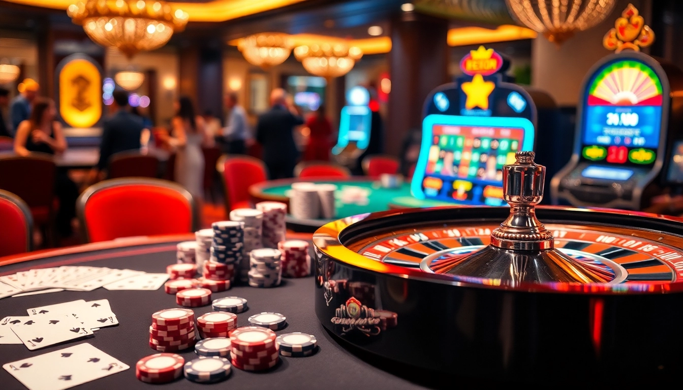 Engage with thrilling gambling scenes at https://luongsontv5.com/ featuring a vibrant casino atmosphere.